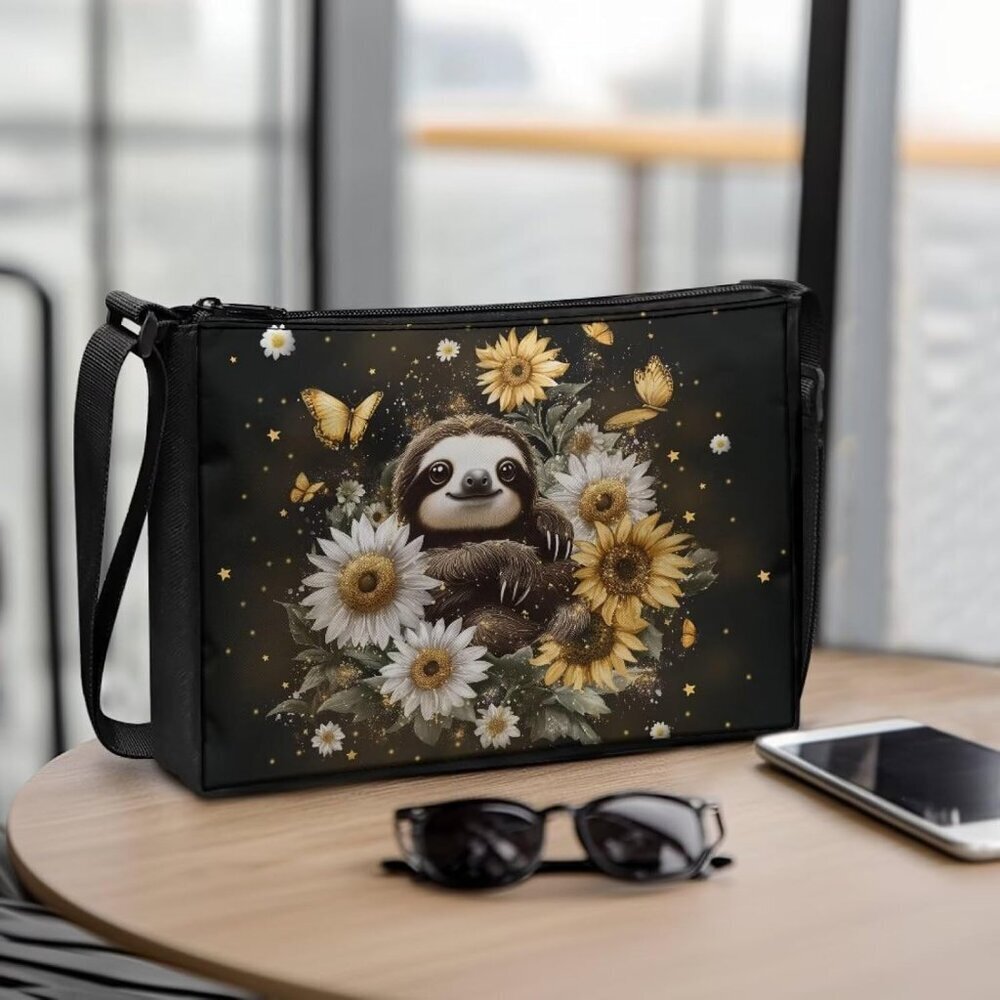 Small Polyester Shoulder Bag Unisex Compact Crossbody for Travel Daily Use - Picture 2 of 7